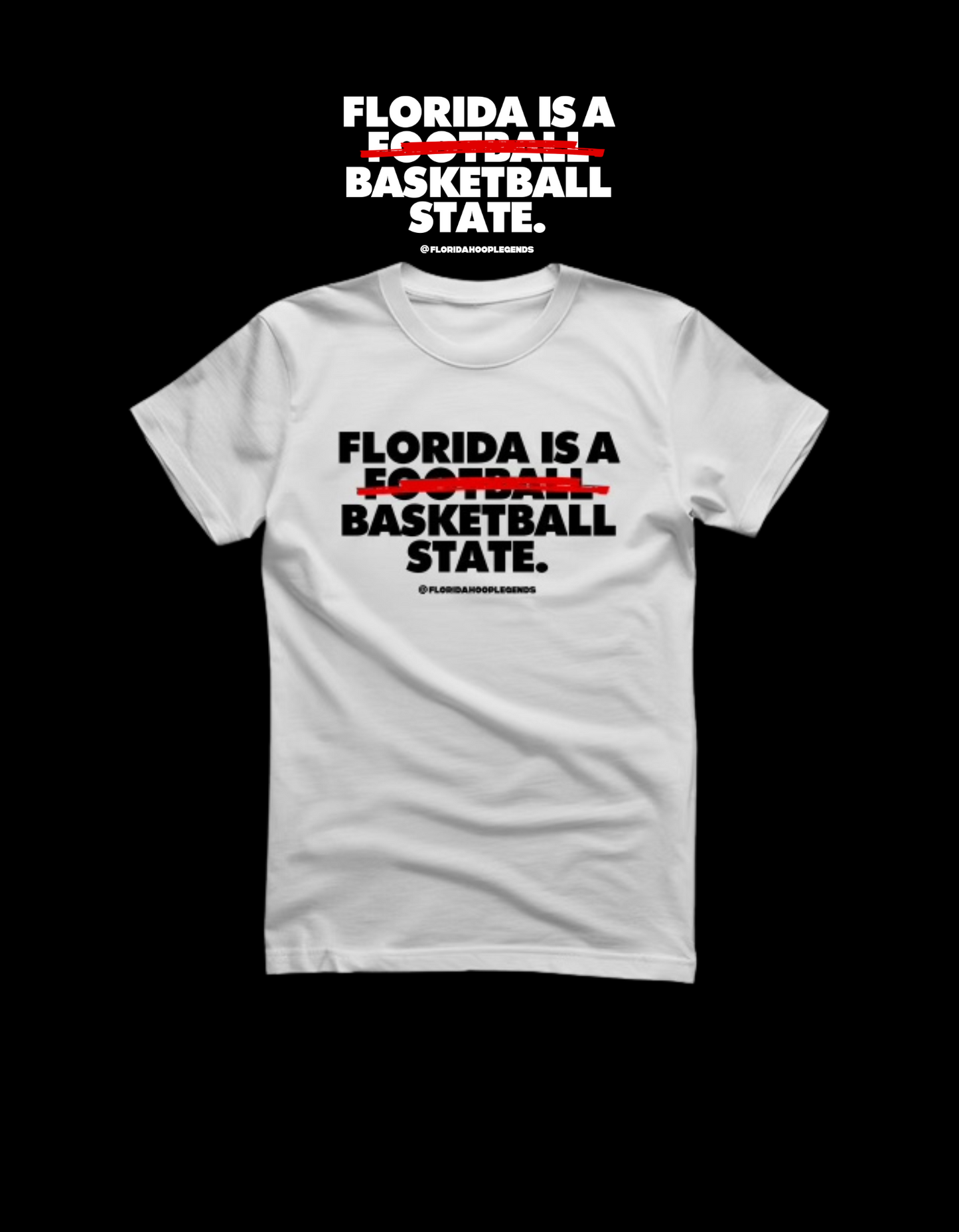 "FLORIDA IS A BASKETBALL STATE" T-SHIRT