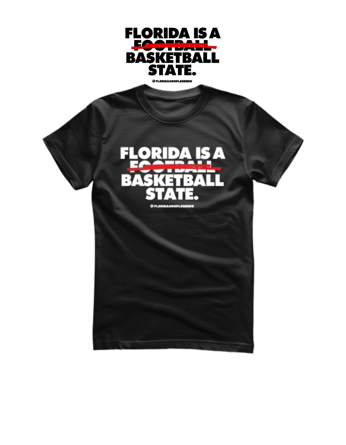 "FLORIDA IS A BASKETBALL STATE" T-SHIRT